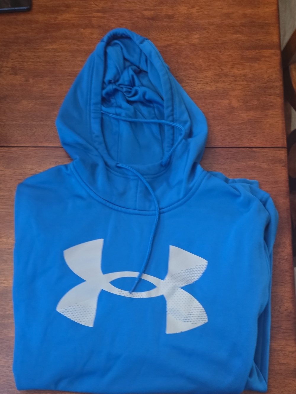 Under Armour Bright Blue Hoodie with White Logo